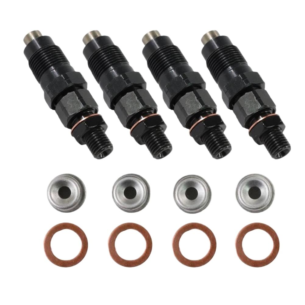 4 Inyectores de Combustible 16600-43G23 TD27 Compatible With Nissan Navara D21 2.7L Diesel