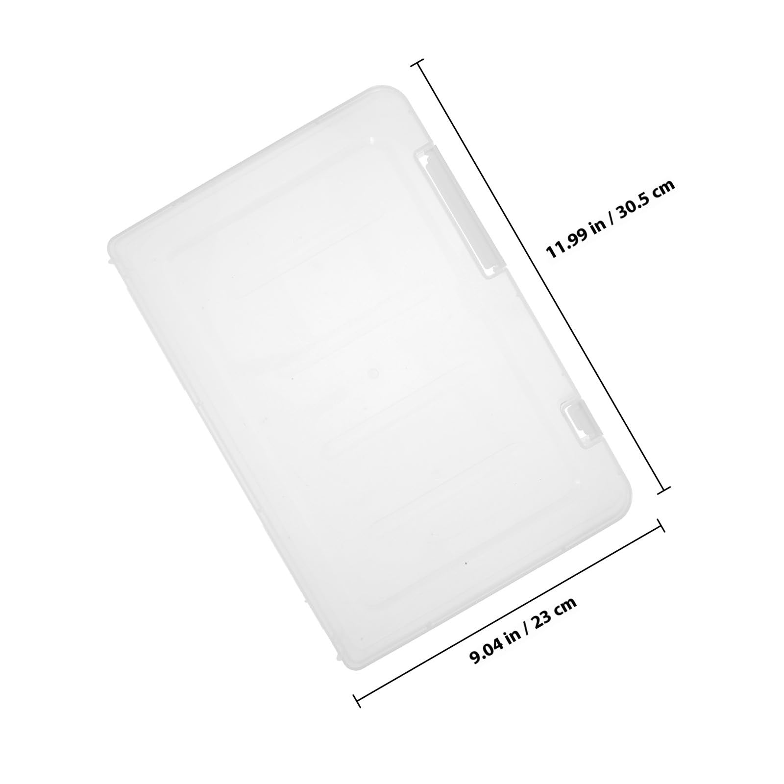 4 Stück Dokumentenboxen A4 aus Stabilem Pp Kunststoff mit Dicht Schließendem Schnappverschluss Transparente Aufbewahrungsboxen für Büro und Zuhause Tragbare Papier Organizer