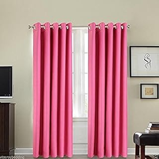 viceroy bedding Luxury 66" Width x 84" Drop FAUX SILK DOOR Eyelet / Ring Top Curtain INCLUDING MATCHING ONE TIE BACK (Beige)