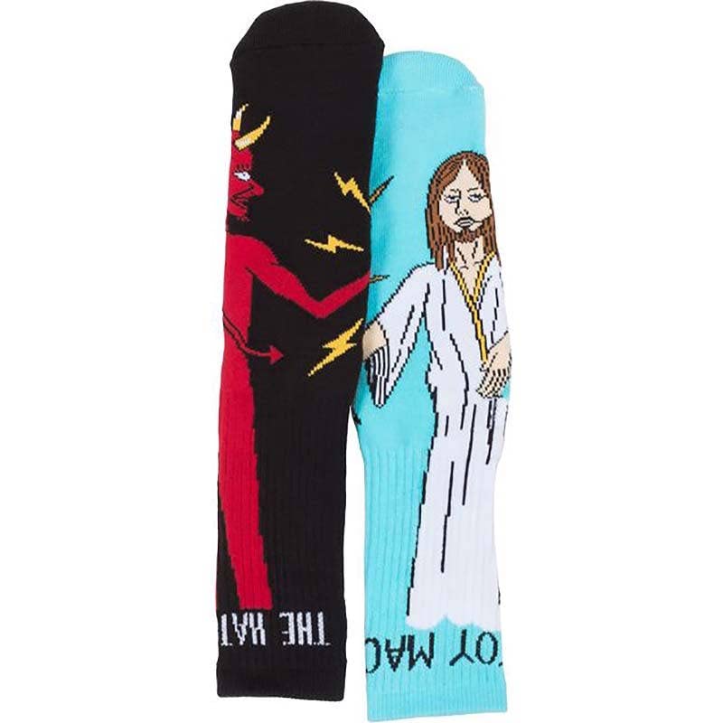 Toy Machine Bury The Hatchet Crew Sock Black - Blue2