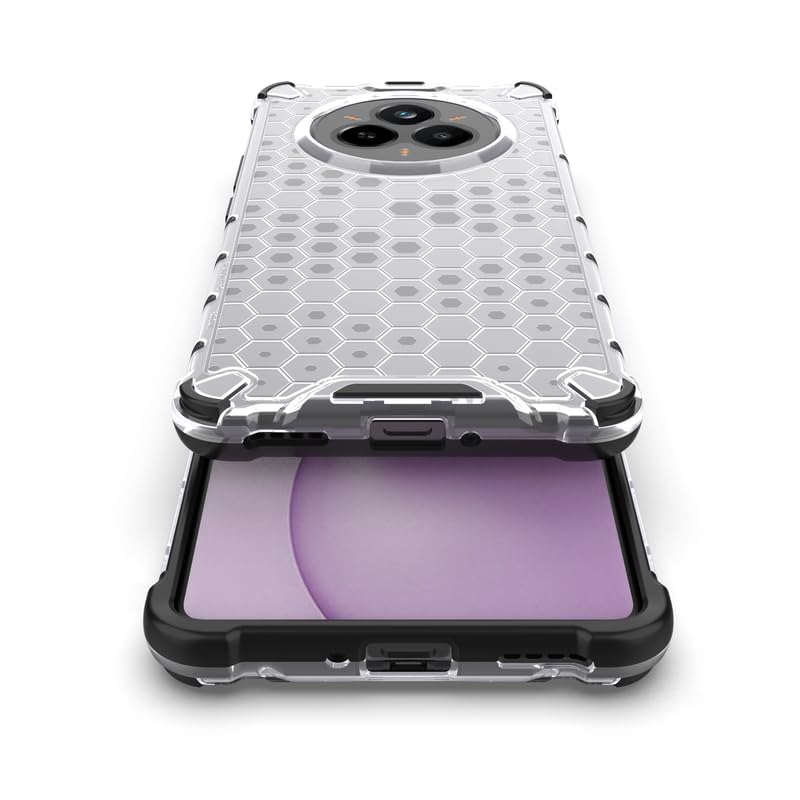 Image of Plastic Bumper Back Case Cover for Realme 14 Pro 5G (Transparent)