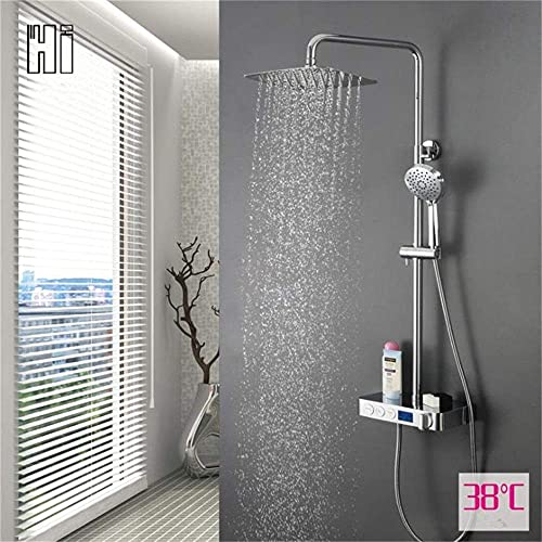 Ensemble de douche avec flexible de 1,5 m et écran LED numérique pour rénovation