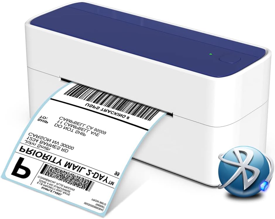 Bluetooth Label Printer, Itari Shipping Label Printer, High-Speed Wireless Label Printer, Thermal Label Printer Support Windows, MacOS and Smartphone, ...