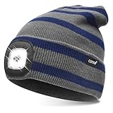 ❄️【Einheitsgröße für die meisten Menschen】 Die COTOP Strickmütze mit Lichtern besteht aus 100% elastischem Acrylmaterial und ist für die meisten Kopfumfänge und -formen geeignet (Mützengröße: 23 * 22 * ​​1 cm, Kopfumfang 55,9-65 cm). Es ist ein ideales Weihnachtsgeschenk für alle Familien.