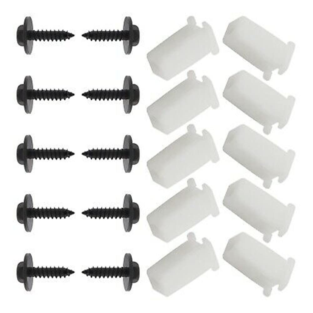 ZYNCUE 20Pcs Nut Screws for Fo-rd Fiesta ST150 Tr-ansit Front Bumper Expanding Grommet Clip