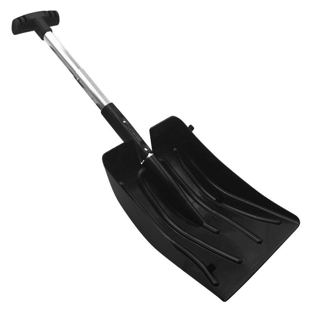 TERRE JARDIN - Pelle a Neige - Pelle à Neige Pliable, Multifonctions, avec Brosse et Grattoir - Pelle Déneigement Légère, Aluminium et Plastique - Pratique pour Voiture