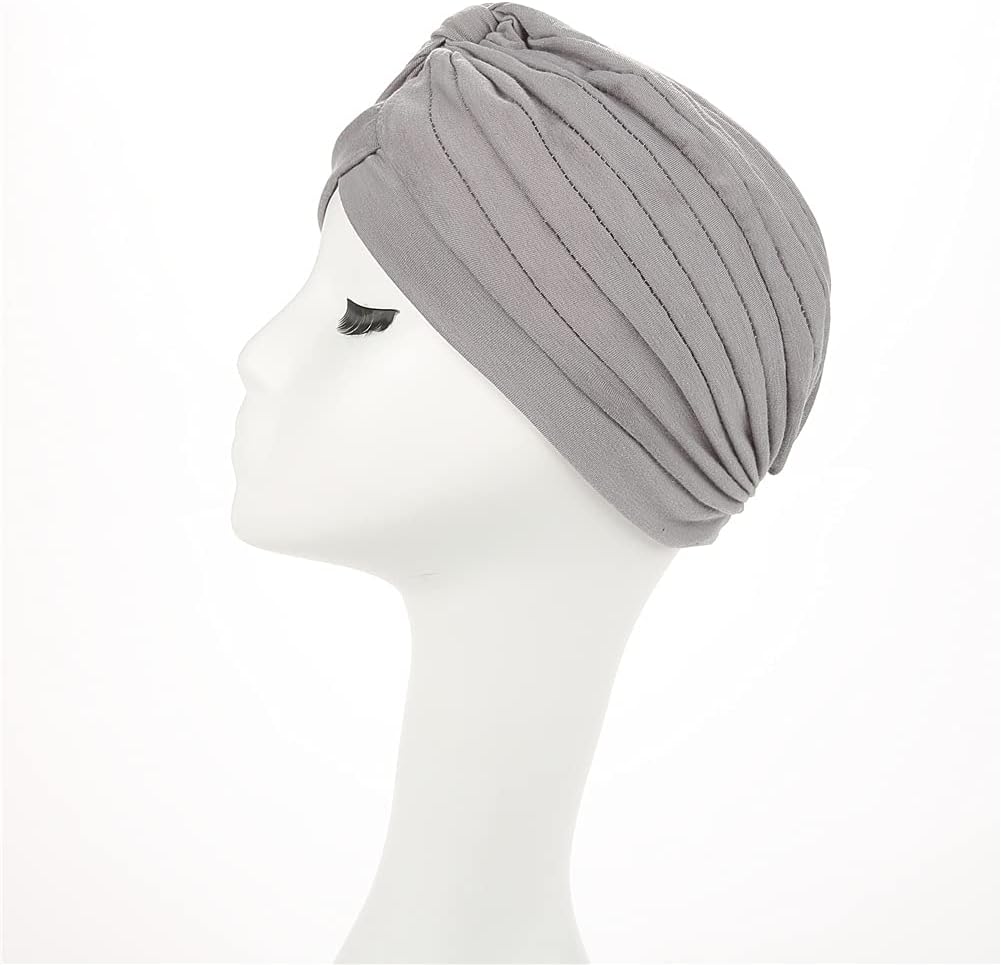 beauty YFJH Women's Cotton Turban Head Wrap Cancer Chemo Beanies Cap Headwear Cap Bonnet Hair Loss Hat - Image 9