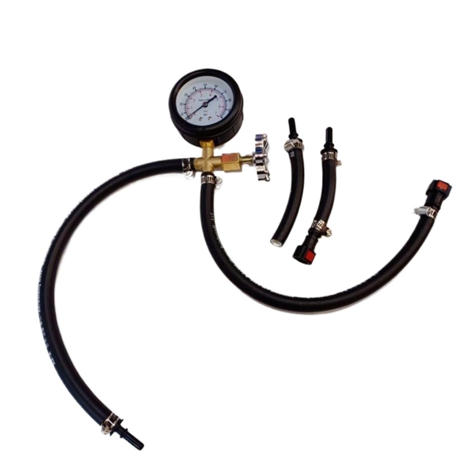 Manometro del Tester di Pressione della Pompa Iniezione Carburante A Collegamento Rapido con Valvola 0-100PSI for Connessione Rapida 'interfaccia 6.3 + 7.89 Monitoraggio di Precisione