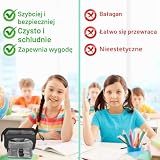 ANOMM Duże piórniki dla dziewcząt, chłopców, duża pojemność, piórnik z uchwytem, przenośny organizer na artykuły pa, torba do przechowywania do szkoły, biura, trwały piórnik dla dzieci
