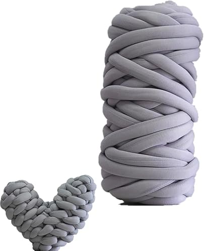 Hilo grueso gigante, hilo de lana gigante de 65 yardas y 2.2 libras, súper suave, lavable, súper grueso, extremadamente voluminoso para tejer con