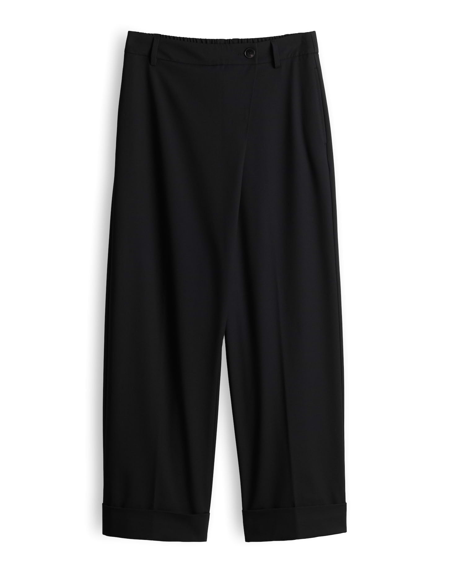 OPUS Damen City Pants | MOZY Turn-UP Relaxed City Pants aus weichem Viskose Mix