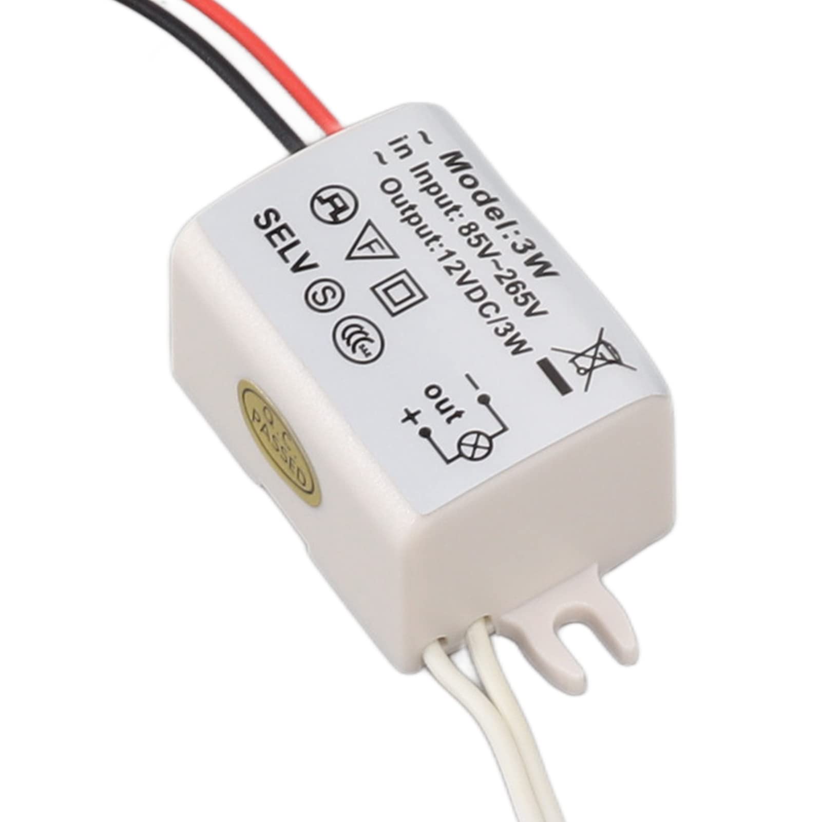 Fdit Led Drive Power Adapter lampy 12 V zasilacz Power Driver światła DC 12 V napięcie stałe adapter 3 W kompaktowy z merchandiserami