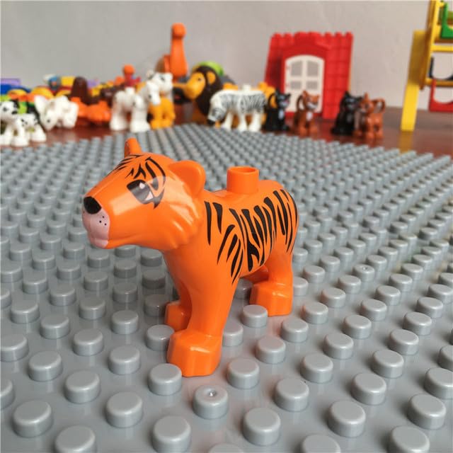 ТоуAE - Large Building Blocks Zoo Animal Dinosaur Marine Creature Modeling Horse Dog Cat Fish Compatible with Ⅼеɡо DUPLOs ßriсks (AN53-1PCS)