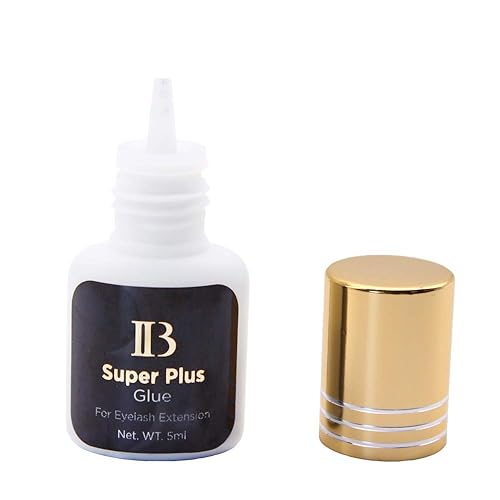 Miniatura 4 de Paquete de 2 pegamentos para extensiones de pestañas ibeauty Super Plus 5ml (0.17 fl oz), tiempo de secado de 1-2 segundos, mantiene 5-6 semanas,