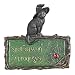 Design Toscano Black Cat Sign - Witch's Cat Spell-Casting Wall Sculpture - Halloween Decorations