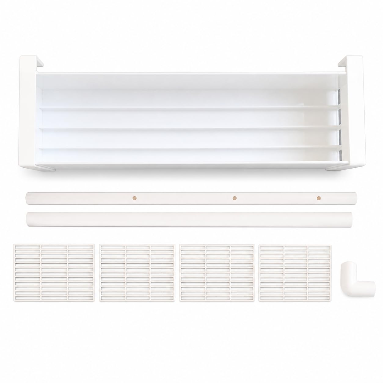 Filtre Aquarium Suspendu Supérieur, Blanc, 80cm | En plastique - installation facile - sortie d'eau latérale - filtration efficace - boîtier filtre - pour poissons