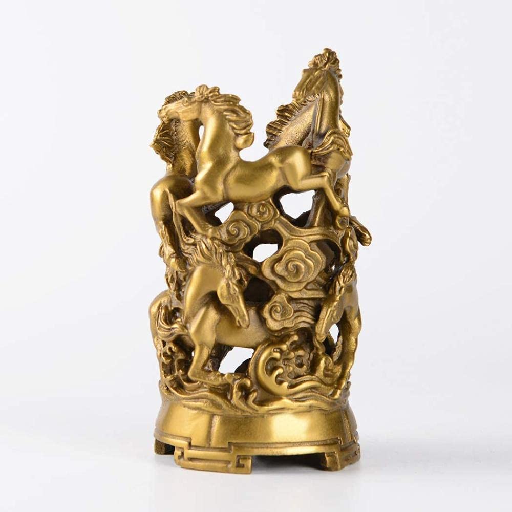 Crayon vase figurine cheval fengshui pour cadeau de crémaillère unique