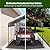 VOYSIGN Metal Carport Heavy Duty 10x15ft Outdoor Galvanized Steel Car Port, Vehicle Canopy Garage Shade, Multi-Use Shelter for Car, Boat, Tractors & Outdoor Storage