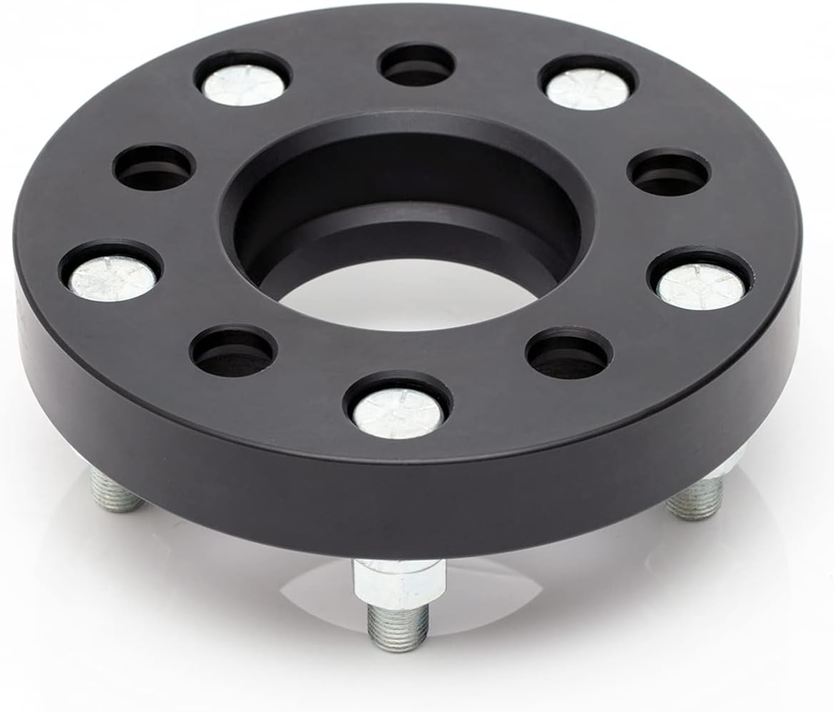 VLAOSCHI Black Forged 5x115 Hubcentric Wheel Spacers 1 Inch with 14x1.5 Studs 71.5mm Hub Bore Compatible with Dodge 5 Lug for 2009-2022 Challenger | 2006-2022 Charger | 2005-2008 Magnum - Pack of 4 - Image 7