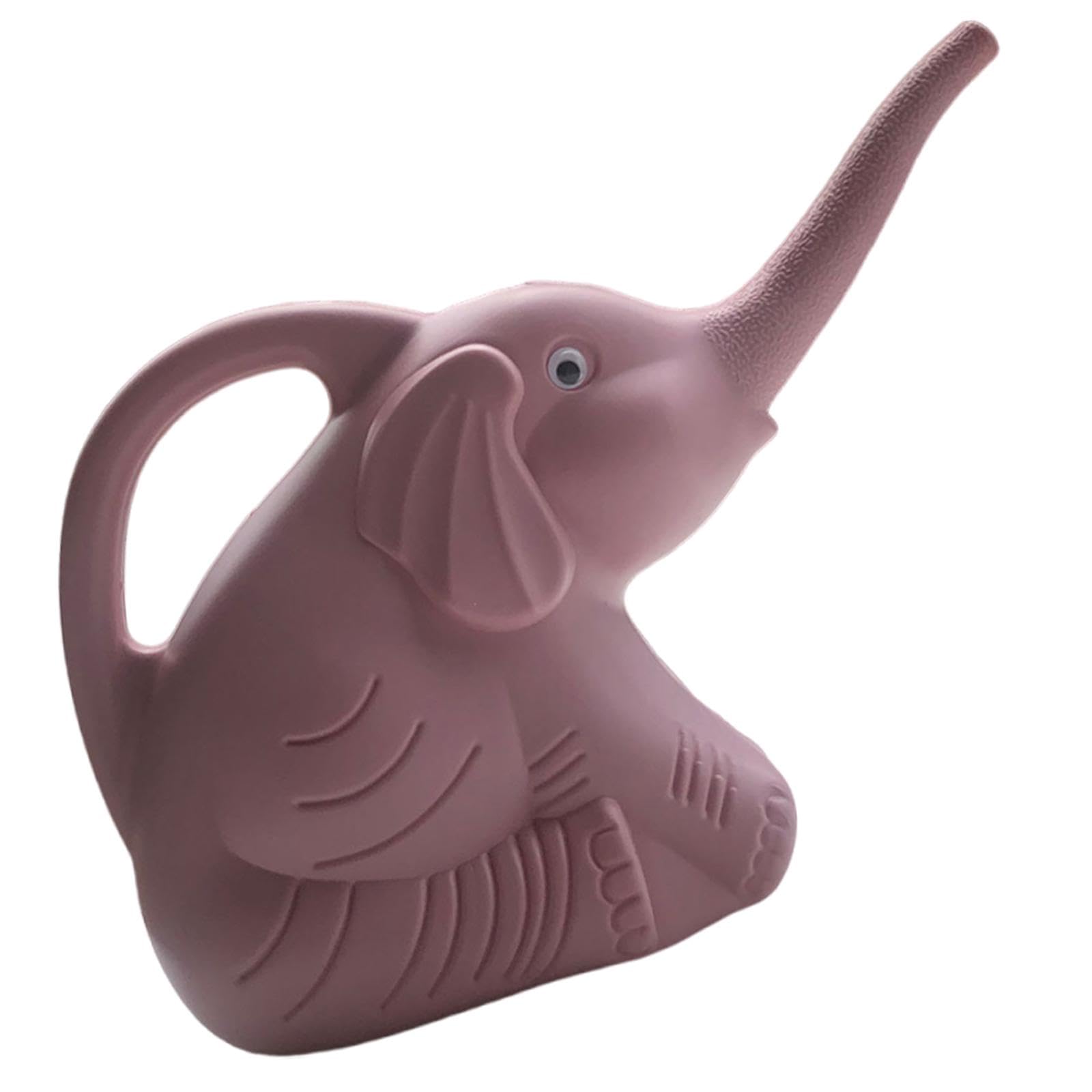 MagiDeal Elephant Shaped Watering Can, Plant Waterer,Cartoon,Lightweight Long Spout Watering Pot 2L for Garden Flower Indoor Outdoor (Pink-2L, Elephant D)