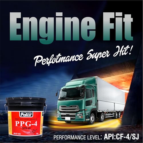 Image of PALCO PPG-4 20W40 | API: CF-4 /SJ & MB 228.1 Multigrade Engine oil for Diesel Commercial Road Transport Off Highway Vehicles | New Generation Automotive Vehicles | 10 Litres