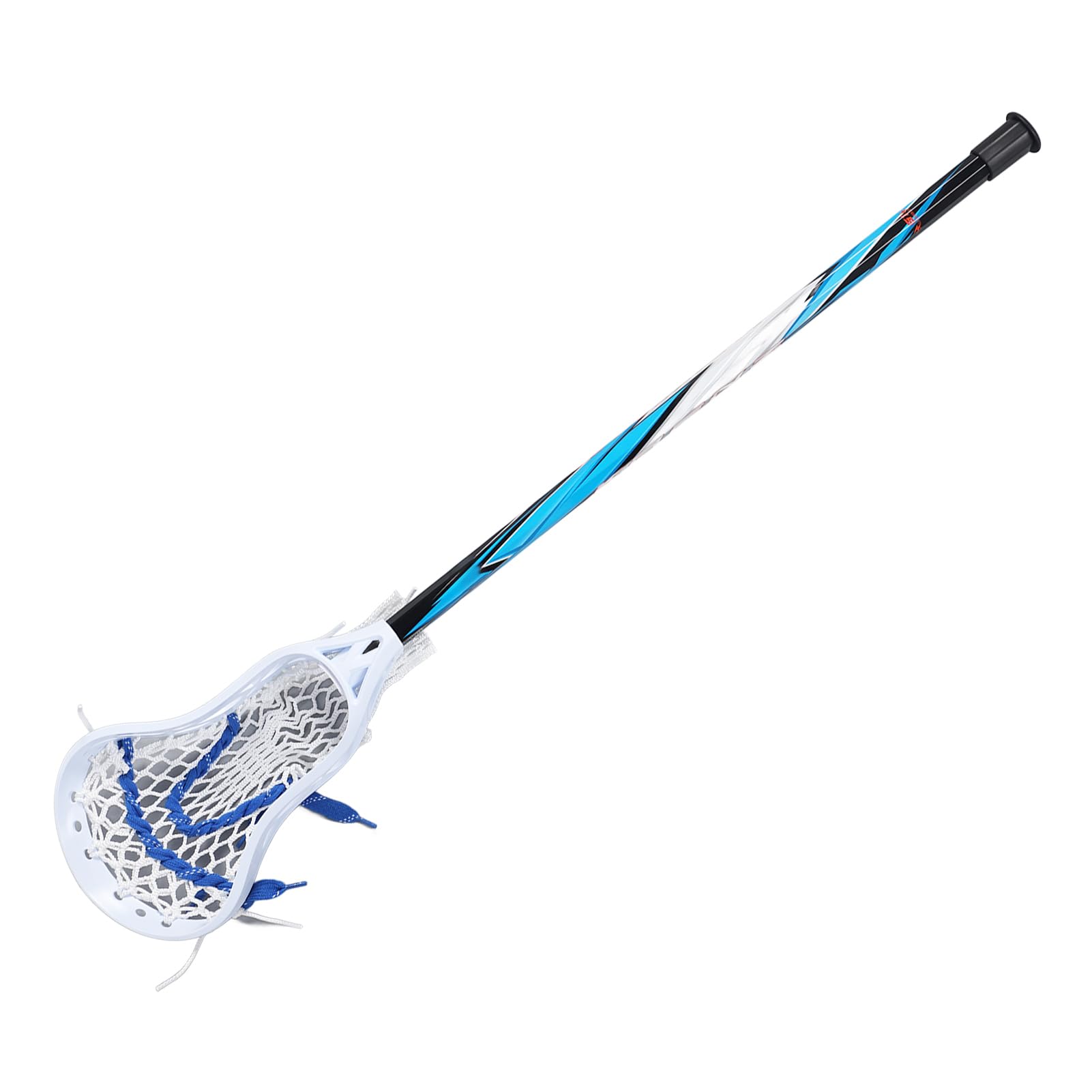 Generic 24in Lacrosse Stick with White Mesh Pocket Ball Aluminium Alloy Light Weight Lacrosse Equipment for Kids Beginner Training, Generic6ggdaqsekn