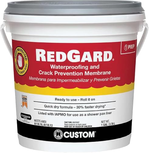 Custom Building Products RedGard Ready to Use Pink Waterproofing and Crack Prevention 1 gal.