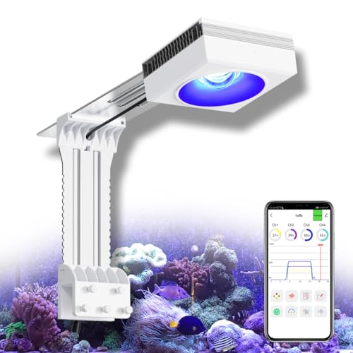 PopBloom RL90 Smart-APP Control Saltwater LED Aquarium Light Full Spectrum Marine Fish Tank Lighting Reef LED Lamp