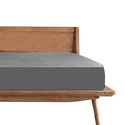 Trance Cotton Feel Terry Ultra Soft Waterproof Mattress Protector | Breathable - Hypoallergenic Mattresses Cover (75x72 inch | 6.25x6 feet, Grey - Pack of 1)