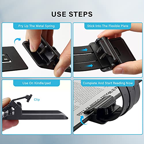 Vekkia Bookmark Book Light, Clip On Reading Lights For Books In Bed, Infinite Brightness Levels, Soft Light Easy For Eyes, Built-In Usb Cable Easy Charge. Perfect For Readers & Kids #TOP4