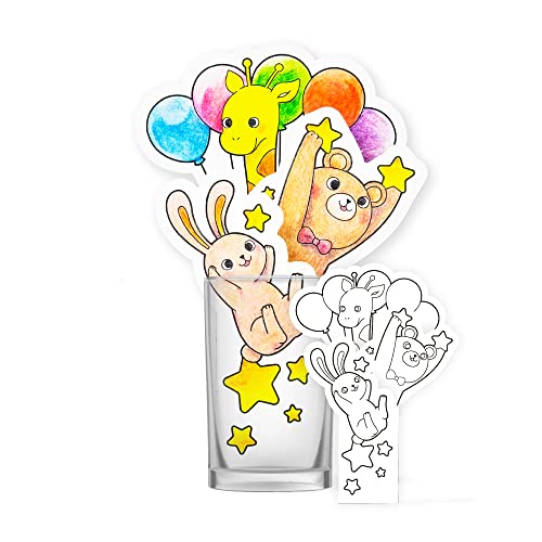 ODECO.MART ペーパー加湿器 ぬりえ(アニマル) 電気のいらない エコ 子供 大人 インテリア 紙の加湿器（Amazon）