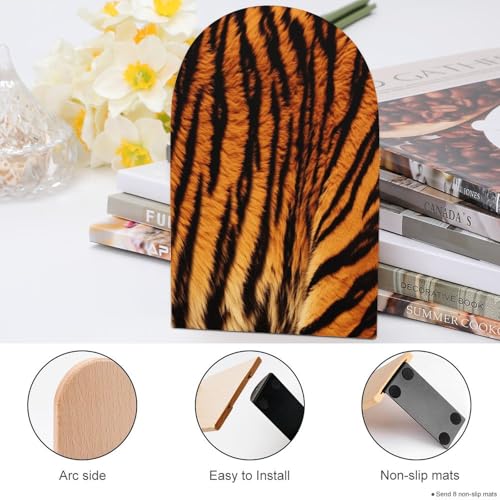Sujetalibros de madera universal para solucionar la caída de libros pesados 5