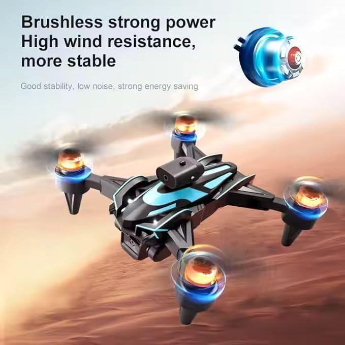 Image of Drones with Camera for Adults 4K, Brushless Motor Drone for Kids Beginners, FPV Foldable RC Code Drone with 2 Batteries, 45 Mins Long Flight Time, Beyond-Range Loss Alert Mode for Kids and Adults. A16