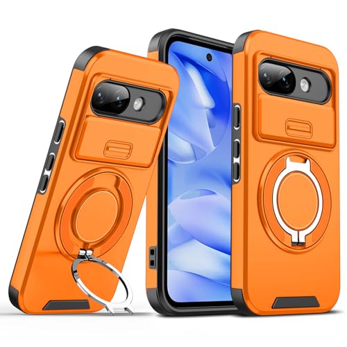 Coque Google Pixel 9A magnétique orange antichoc haute protection