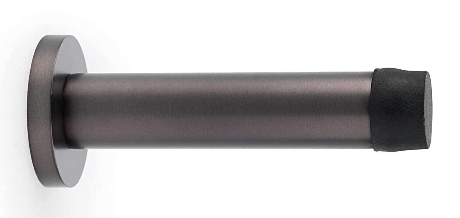 Ab Hardware Dark Bronze Solid Brass Cylinder Projected Door Stop - Internal Doors Enter Exit