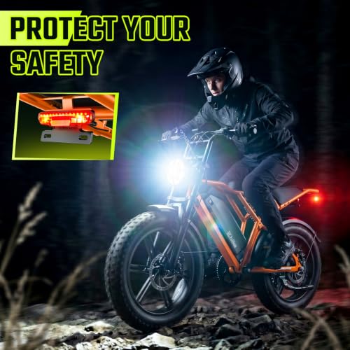 Image of TS TST GRP LLC Electric Bike for Adults with 48V 15Ah Removable Battery | 1500W Peak Motor Ebike, 20 inch x 4.0 inch Fat Tire E Bike, Dual Suspension & Disc Brakes, LCD & APP Control, for Commuting Off-Road