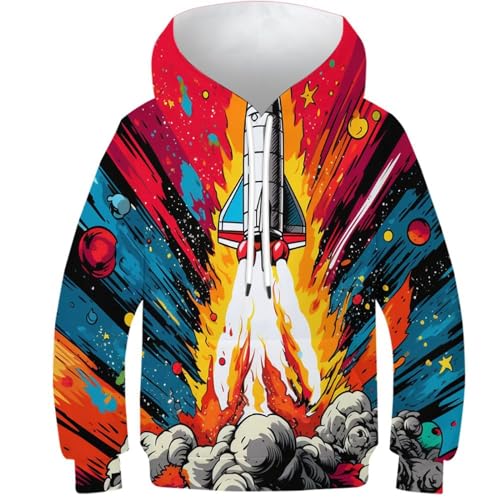 Sweat fusée 3D fini les vêtements ternes pour ados frileux de 12-14 ans
