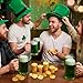 JOYIN 100 PCS St.Patrick's Day Coins, Fake Gold Coins, Plastic Doubloons Iris, Play Treasure for Mardi Gras, St. Patricks Party Decorations Favors, Hunt Game Supplies, Children's Party Favors