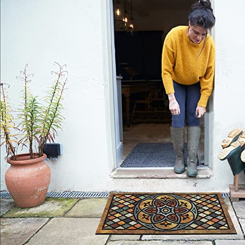 Chichic Door Mat Welcome Mat 18 X 30 Inch Front Door Mat Outdoors For Home Entrance Outdoors Mat For Outside Entry Way Doormat Entry Rugs, Heavy Duty Non Slip Rubber Back Low Profile, Petal 2 #TOP7