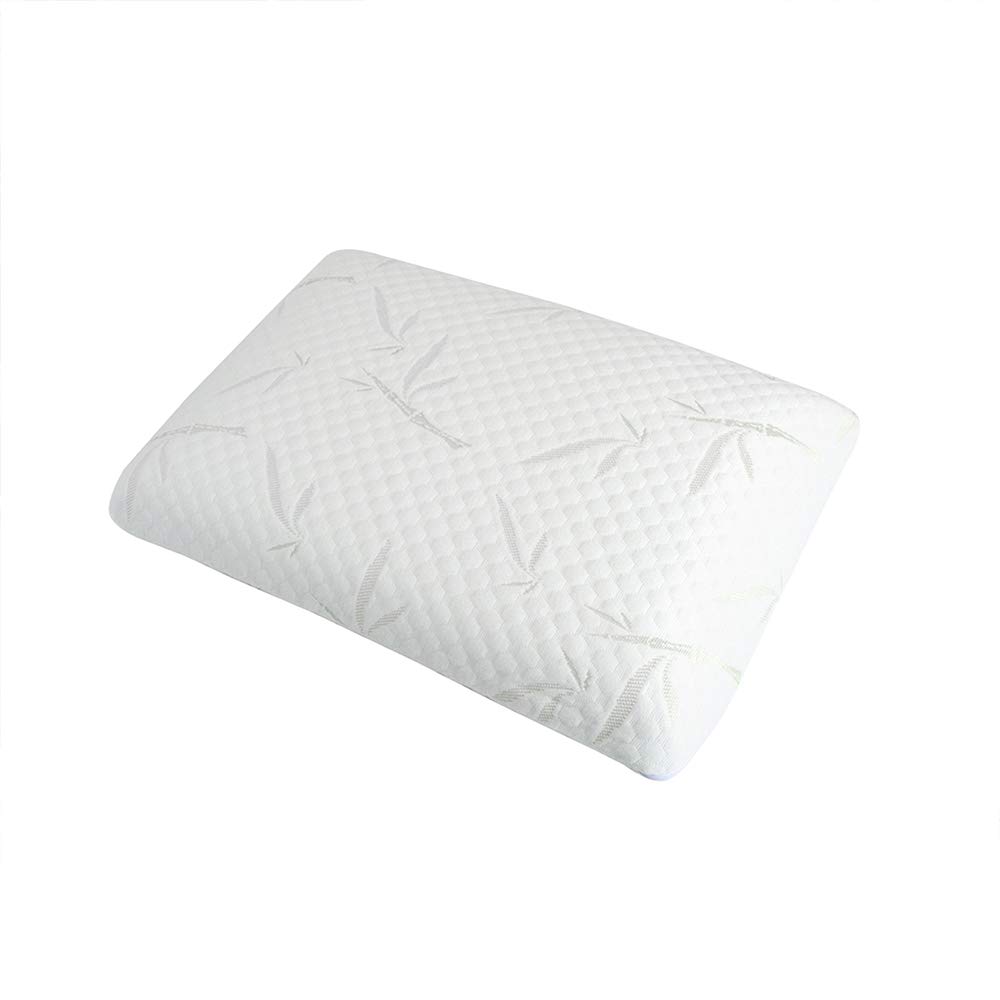 Olympe Literie Oreiller Cervical à Mémoire de Forme 40x60cm Sérénité Lot de 2 Soutien Ferme, Déhoussable et Lavable