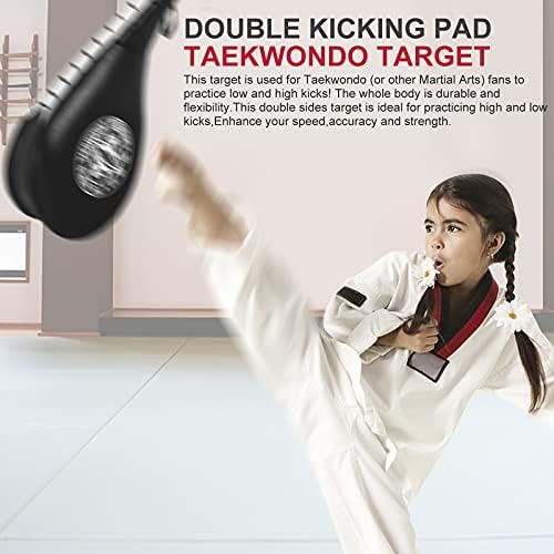 Miniatura 4 de Taekwondo - Juego de 2 almohadillas de entrenamiento para artes marciales de karate para patadas, almohadillas de boxeo para niños y adultos