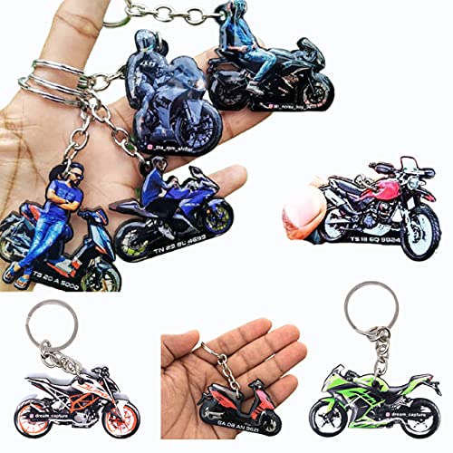 Image of Acrylic Customized Bike or Car Shape Keychains | Gift for riders
