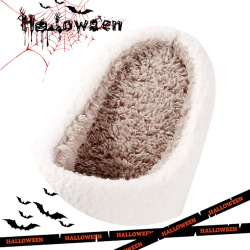 Halloween Pumpkin Slippers For Women Men Cat Slippers Comfy Soft Plush Memory Foam Home Lantern Shoes 41-423