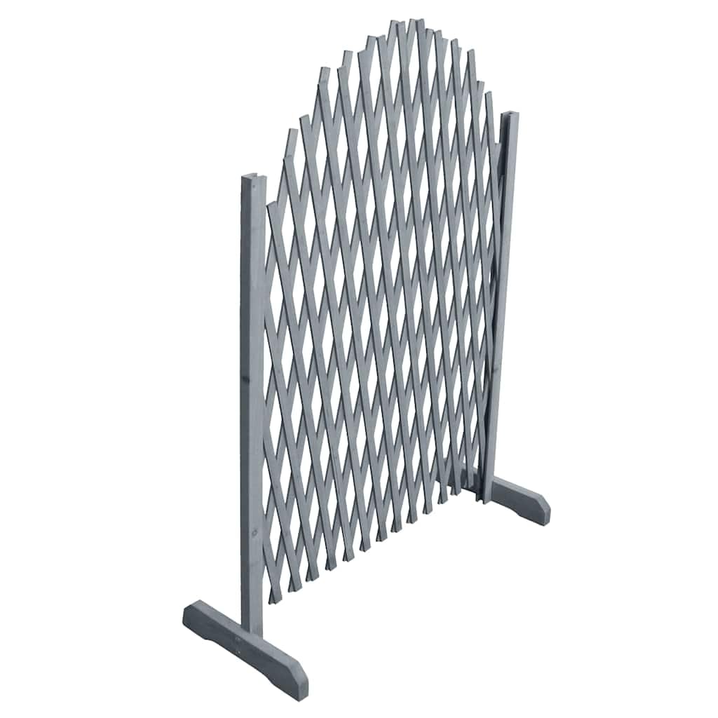 Enrejado De Madera Maciza De Abeto, Extensible, para Jardín Y Terraza, Ideal para Plantas Trepadoras, Color Gris, 1,8 x 1 m