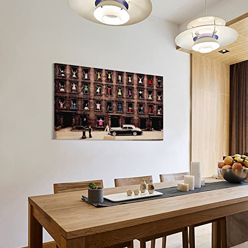 Art Prints Ormond Gigli Girls In The Windows Posters Surrealism Poster Canvas Wall Art Prints For Wall Decor Room Decor Bedroom Decor Gifts 24X36Inch(60X90Cm) Frame-Style #TOP2