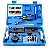 AUTOWN Reifenreparaturset 68-teiliges Reifenreparaturset Auto, Autoreifen Reparaturset Universal-Reifenreparaturwer ...