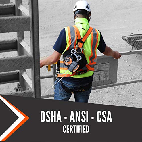 Malta Dynamics Warthog Safety Harness Fall Protection With Tongue Buckle Legs, Full Body Harness - Osha/Ansi/Csa Compliant (Full Body With Tongue Buckle Legs, Large-Xlarge) #TOP4