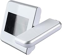 Vista 6 de Reloj despertador de proyección para dormitorio, reloj digital con proyector giratorio de 180°, pantalla LED transparente, cargador USB, repetición