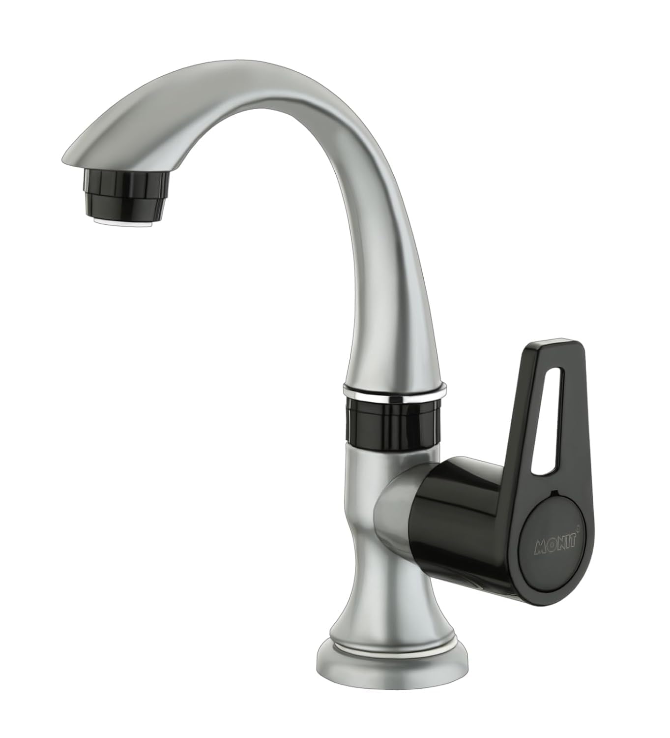 MONIT Swan Neck Water Tap | Stainless Steel Basin Faucet with 360° Swivel Spout | Rust-Resistant Sink Tap for Kitchen, Bathroom & Wash Basin-image-16