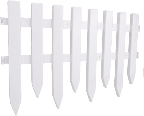 Decorative Plastic Landscape Edging Fence, 5PCS, 50x30.5cm, Sturdy Construction, Easy Customization, Ideal for Lawns, Flower Beds and Pathways